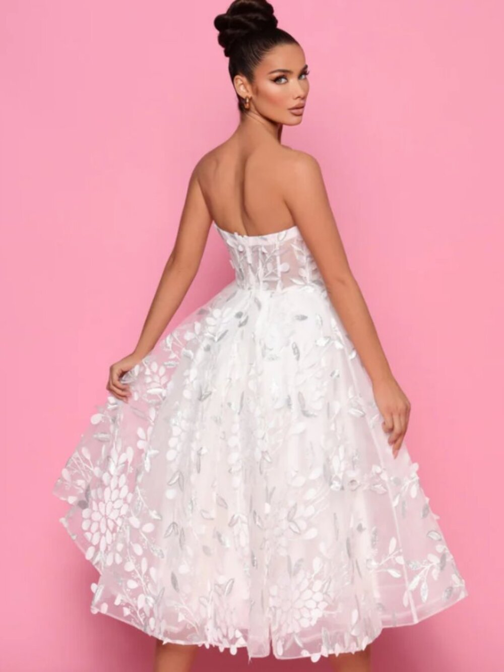 Nicoletta Cocktail / Reception / Wedding Dress sz 10 - Picture 3 of 4